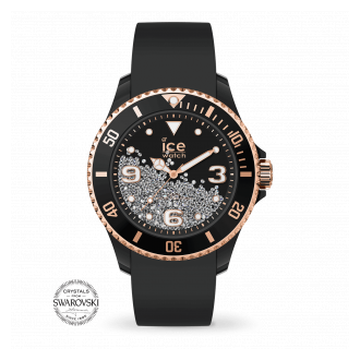 ice watch Ice Crystal U Smooth Black Rose-Gold 