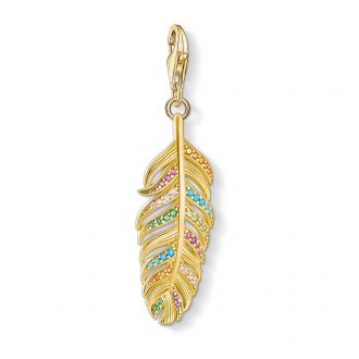 Thomas Sabo Charm Feder Gelb 
