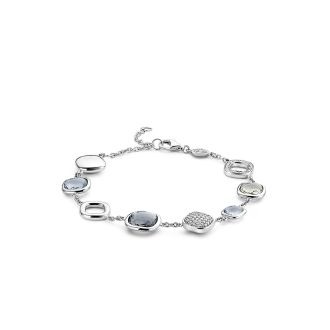 ti Sento Armband mit Farbsteine blau 