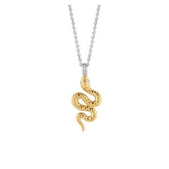 ti Sento Collier mit Schlangen Anhänger  
