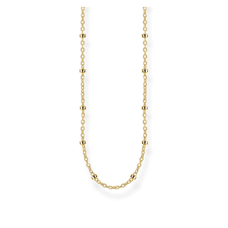 Thomas Sabo Erbskette mit Kugeln 90cm Vergoldet 
