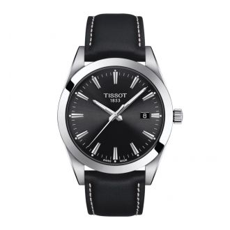 Tissot Gentleman schwarz Leder 