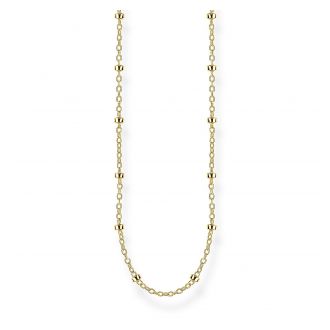 Thomas Sabo Erbskette mit Kugeln 90cm Vergoldet 